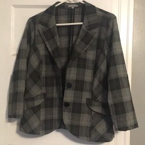 Grey and Black blazer